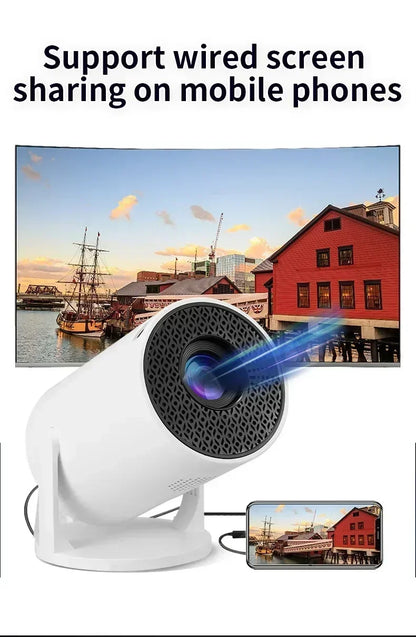 New  Mini HY300  Projector 4K Android 11  Wifi6 290ANSI Allwinner H713 BT5.0 1080P 1280*720P Cinema Outdoor Portable Projetors