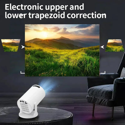 New  Mini HY300  Projector 4K Android 11  Wifi6 290ANSI Allwinner H713 BT5.0 1080P 1280*720P Cinema Outdoor Portable Projetors