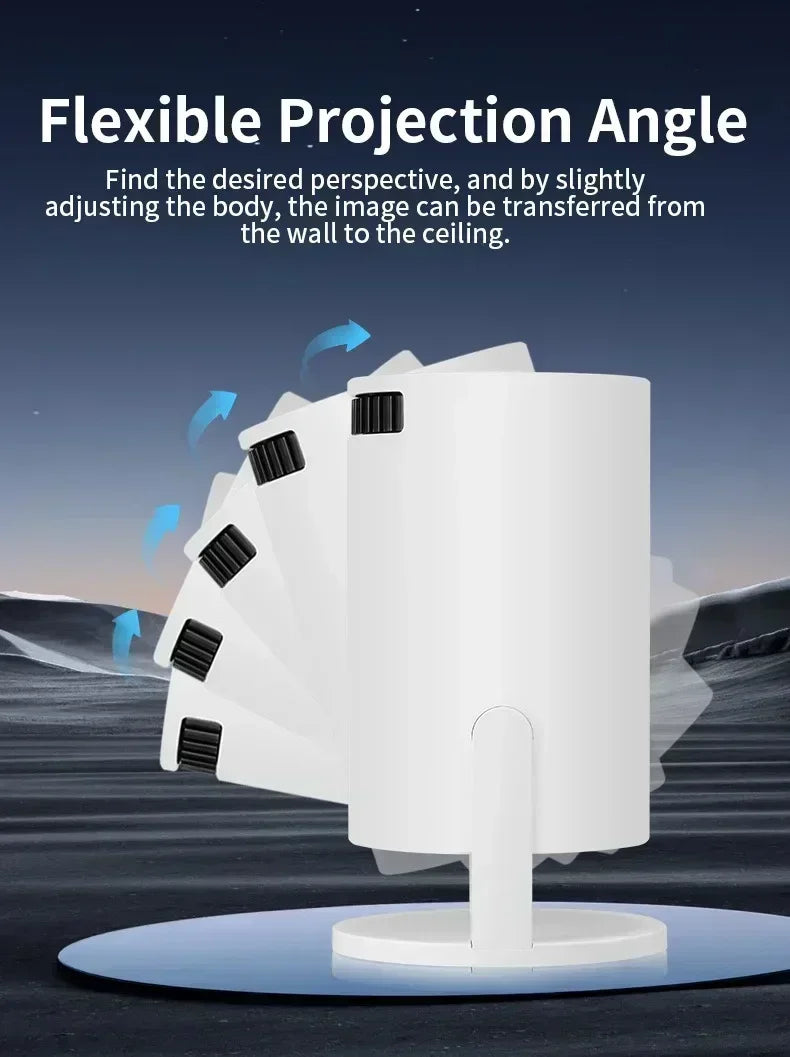 New  Mini HY300  Projector 4K Android 11  Wifi6 290ANSI Allwinner H713 BT5.0 1080P 1280*720P Cinema Outdoor Portable Projetors